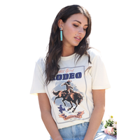 Cruel Women's "All Girl Rodeo" Graphic T-Shirt in Cream