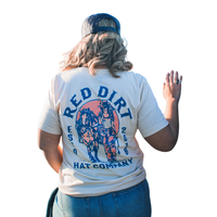 Red Dirt Hat Co. "Lasso & Lace" Graphic T-Shirt in Cream