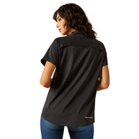 Ariat Women's VentTEK S/S Western Button Down Shirt in Black