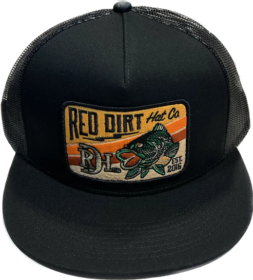 Red Dirt Hat Co. "Wallhanger" Hat in Black/Black