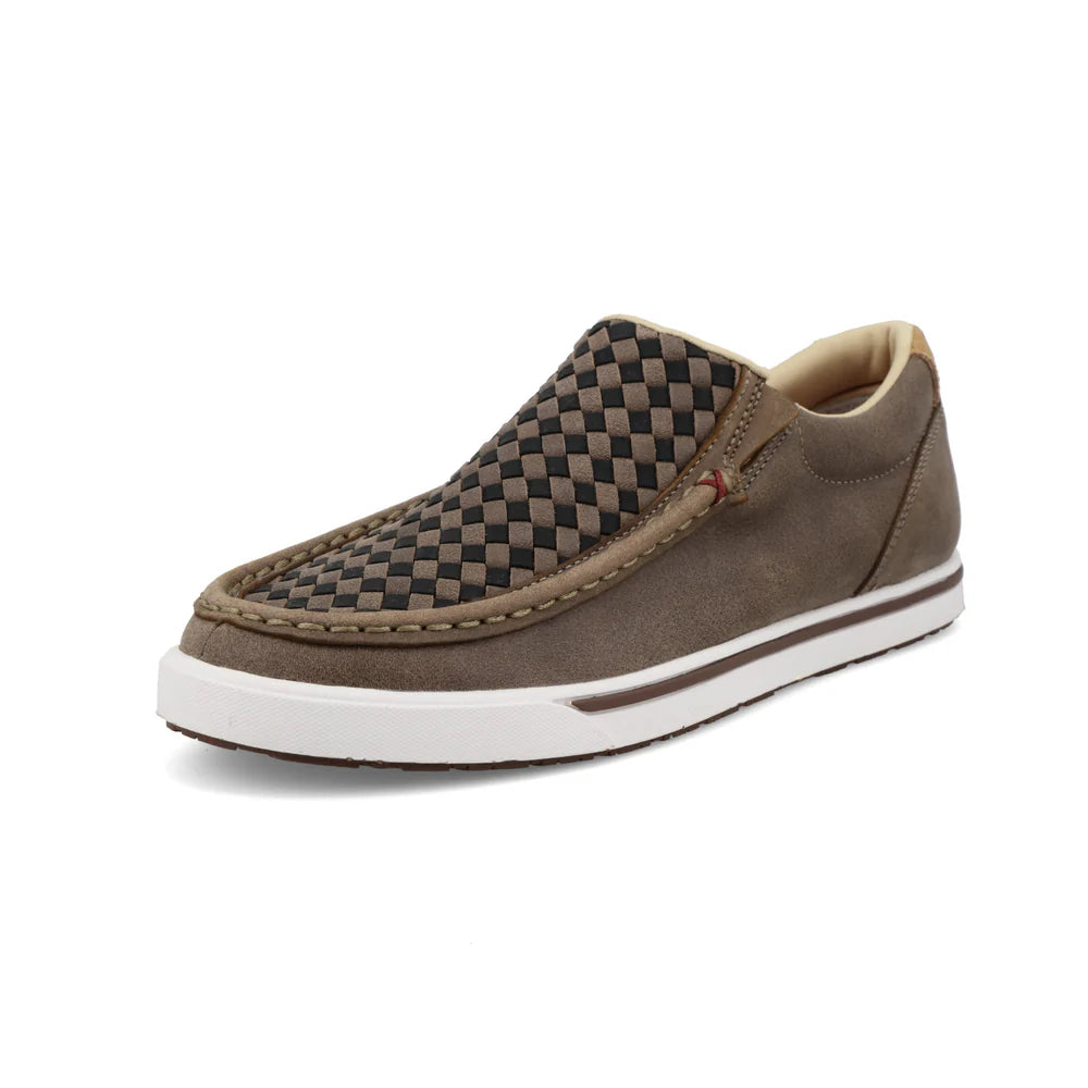 Twisted X Women's Slip-On Kicks in Taupe Grey & Black
