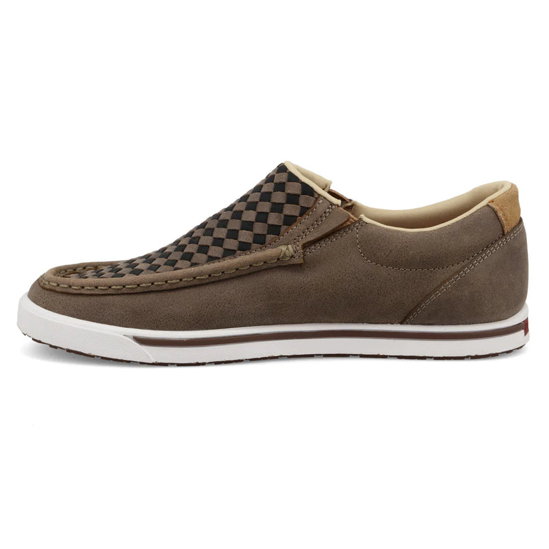 Twisted X Women's Slip-On Kicks in Taupe Grey & Black