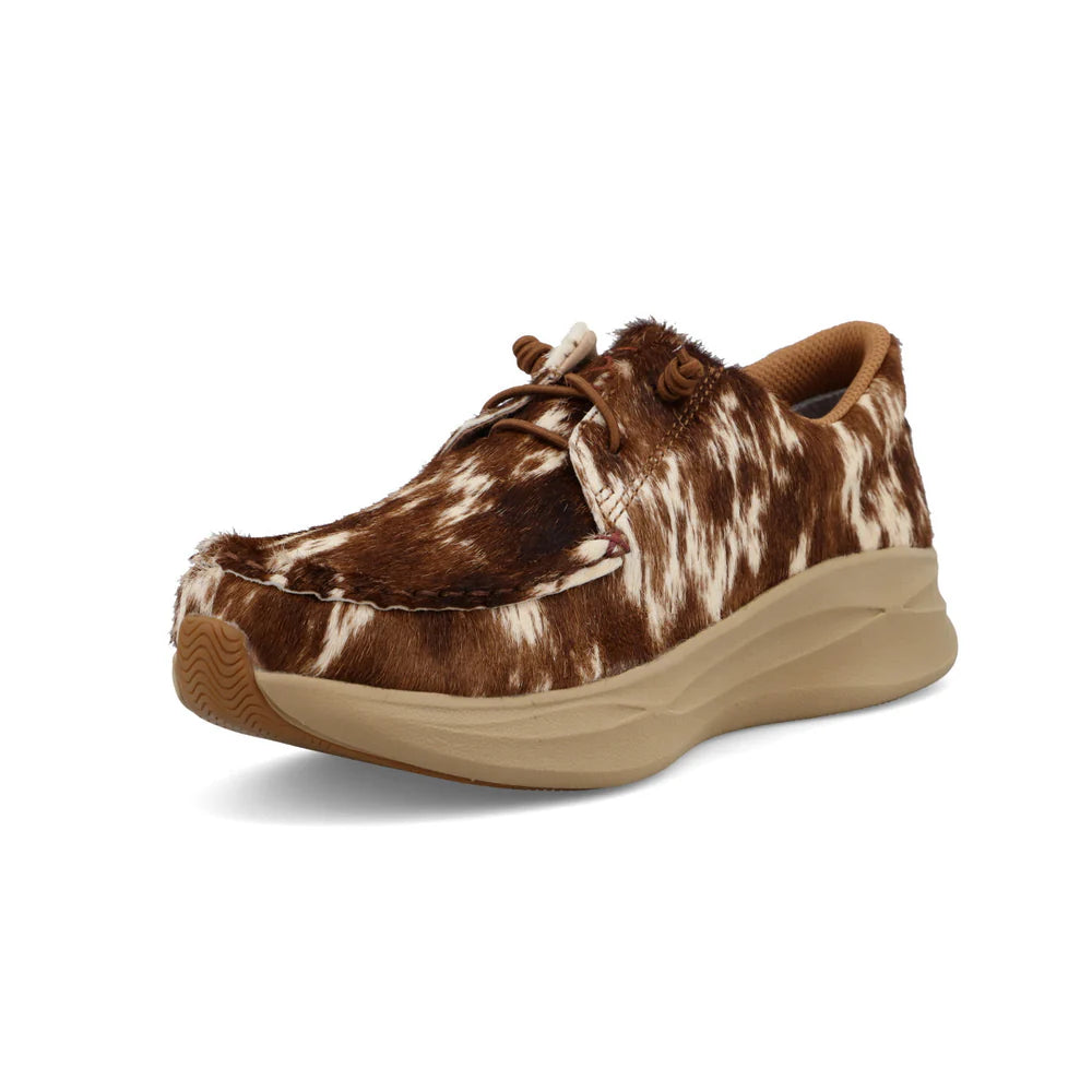 Twisted X Women's Feather X in Cowhide Multi