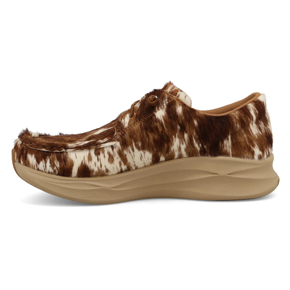 Twisted X Women's Feather X in Cowhide Multi