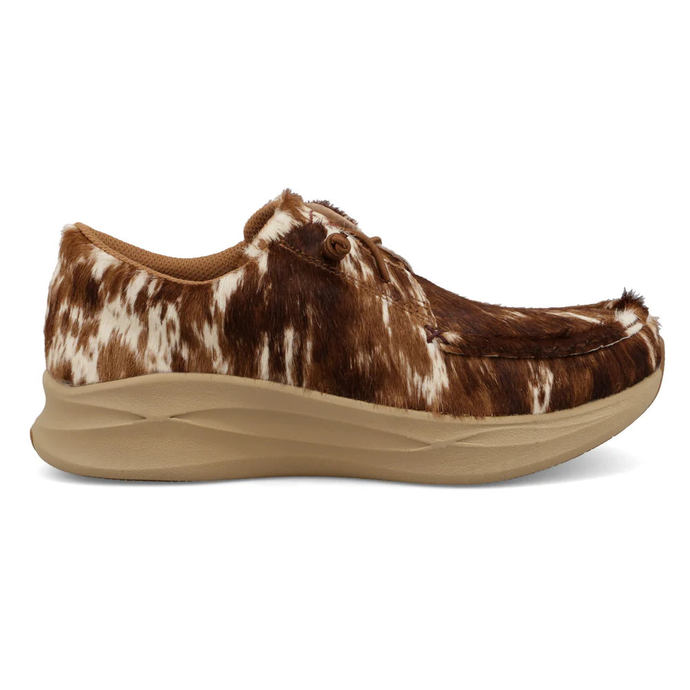 Twisted X Women's Feather X in Cowhide Multi