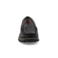 Twisted X Women's Slip-On Driving Moc in Black and Tooled Black