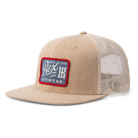 BEX Wyatt Flat Bill Classic Hat in Sand/Denim