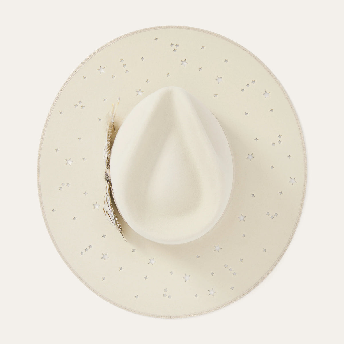 Stetson Night Sky Fashion Felt Hat in Bone