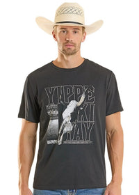 Rock & Roll Denim Unisex Yippe Ki Yay Graphic T-Shirt in Black