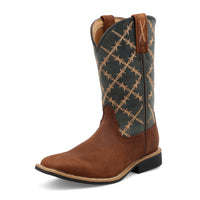 Twisted X Youth Top Hand Boot in Mocha & Slate