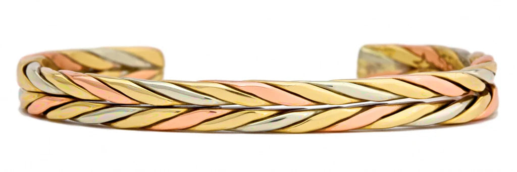 Sergio Lub Copper, Silver, and Brass Bracelets