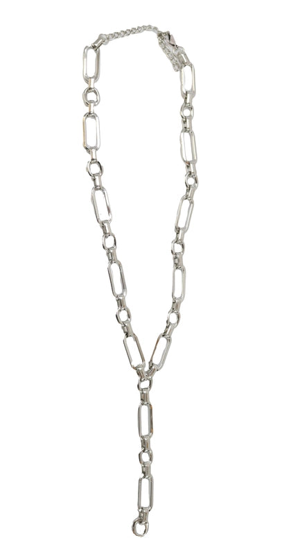 West & Co. 17" Silver Chunky Link Chain Lariat Necklace