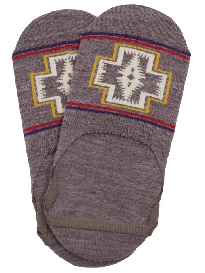 Pendleton Taupe Harding Moc Socks