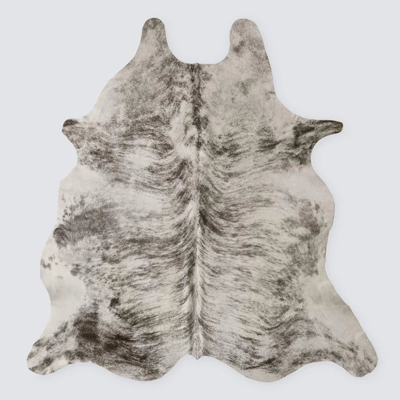 Jumbo Exotic Grey Brindle Cowhide Rug