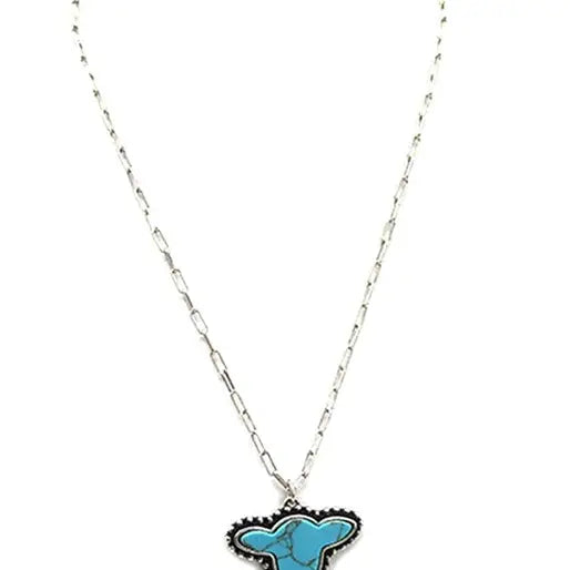 Western Turquoise Heifer Necklace