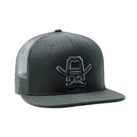 Cowboy Cool "Blackout" Trucker Hat in Black