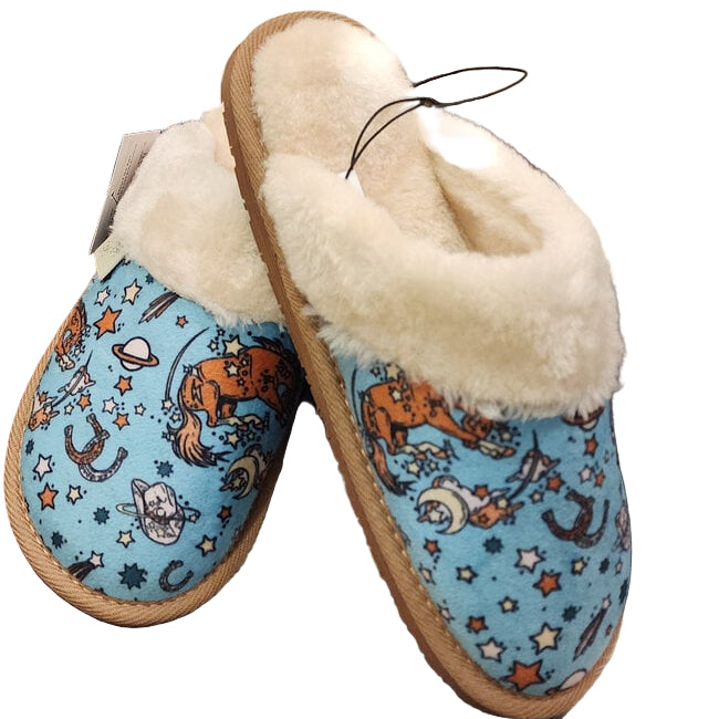 Blazin' Roxx Women's Kara Slide Slippers in Aqua