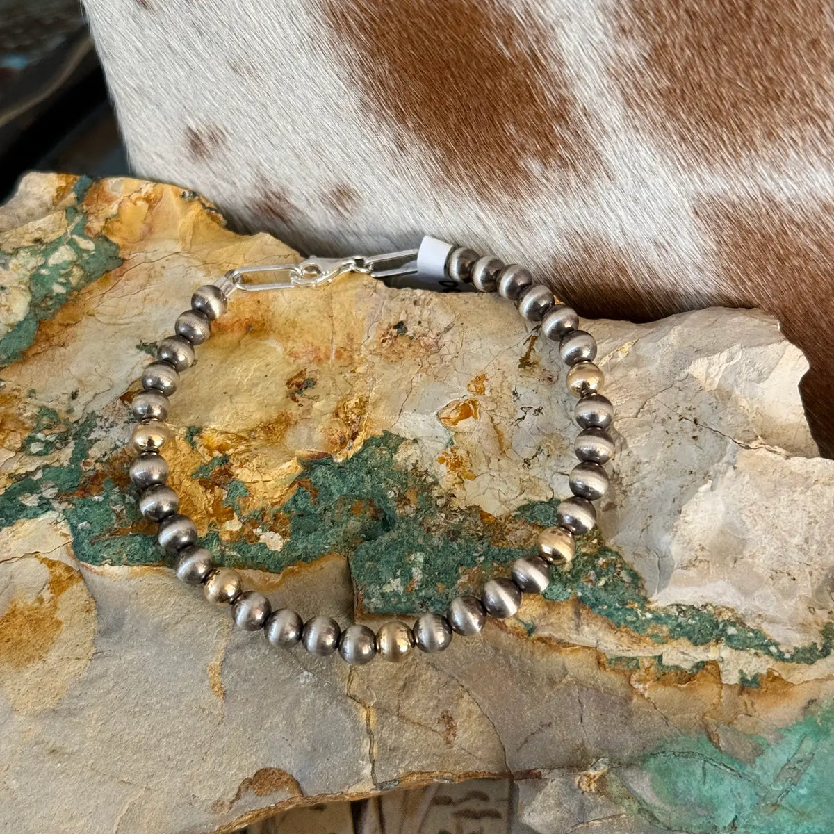 Sterling Silver Pearl & Gold Filled Bead Bracelet