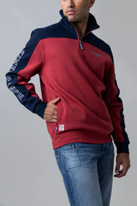 Kimes Ranch Men's Competitor Quarter Zip Sweatshirt in Red