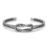 Montana Silversmiths Square Knot Rope Cuff Bracelet