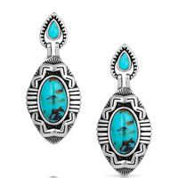 Montana Silversmiths Blue Mesa Turquoise Earrings