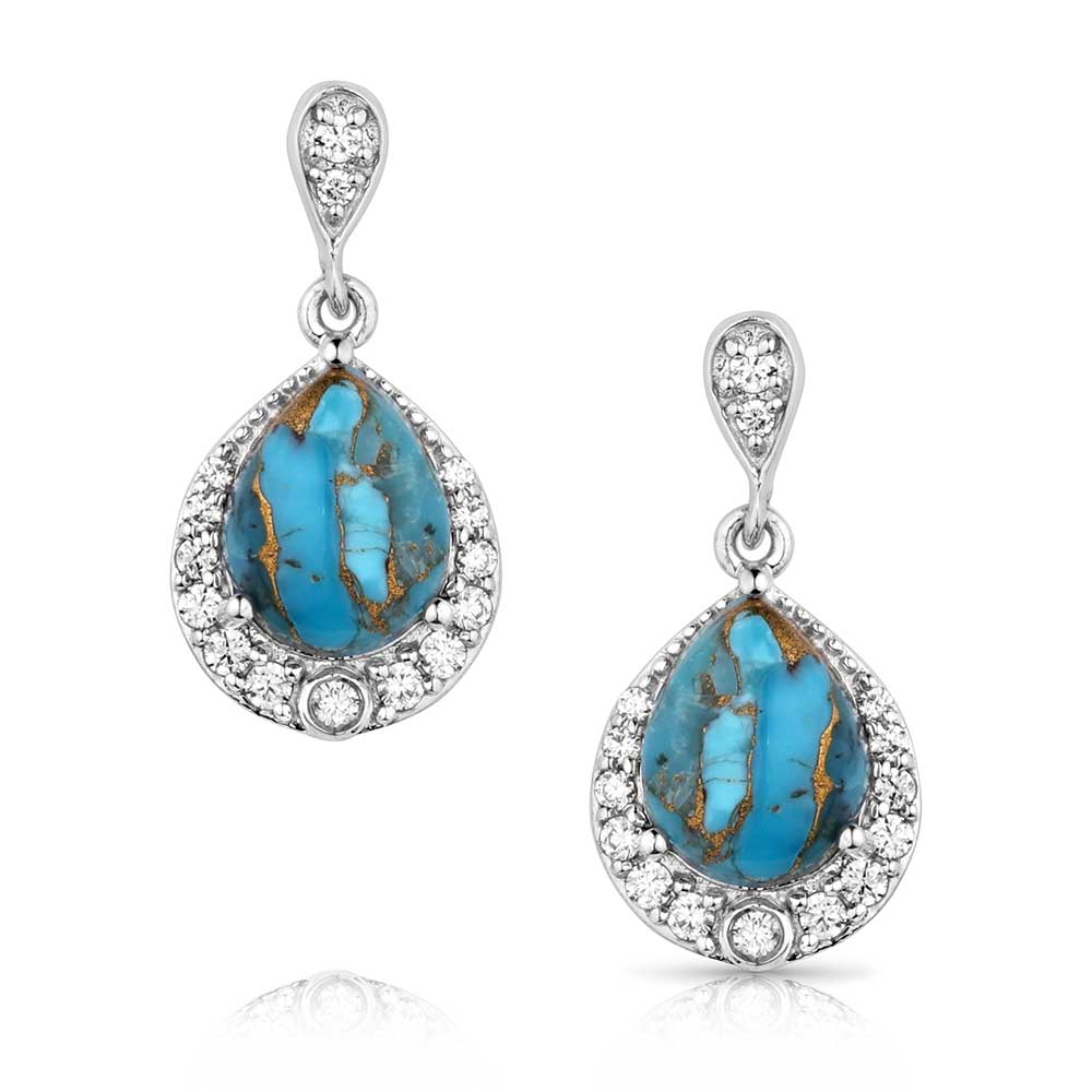 Montana Silversmiths Blue Rivers Turquoise Earrings