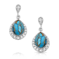 Montana Silversmiths Blue Rivers Turquoise Earrings