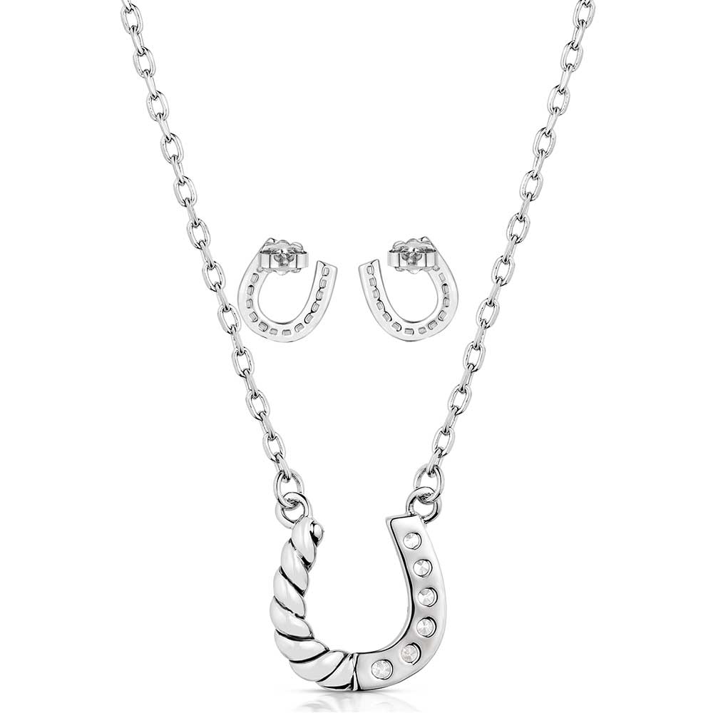 Montana Silversmiths Roping Luck Jewelry Set