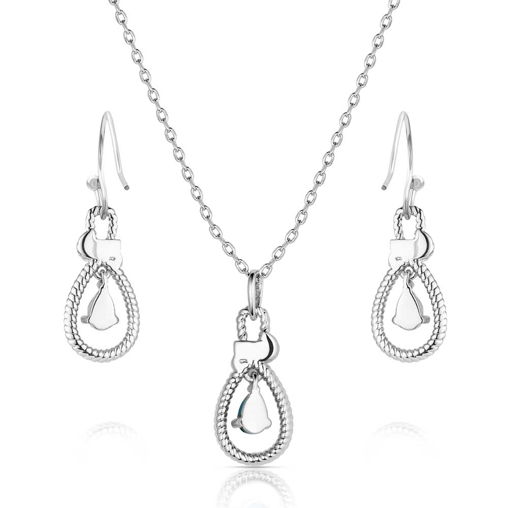 Montana Silversmiths Turquoise Teardrop Jewelry Set