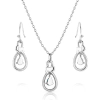 Montana Silversmiths Turquoise Teardrop Jewelry Set