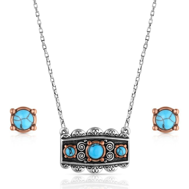Montana Silversmiths Turquoise Peaks Jewelry Set