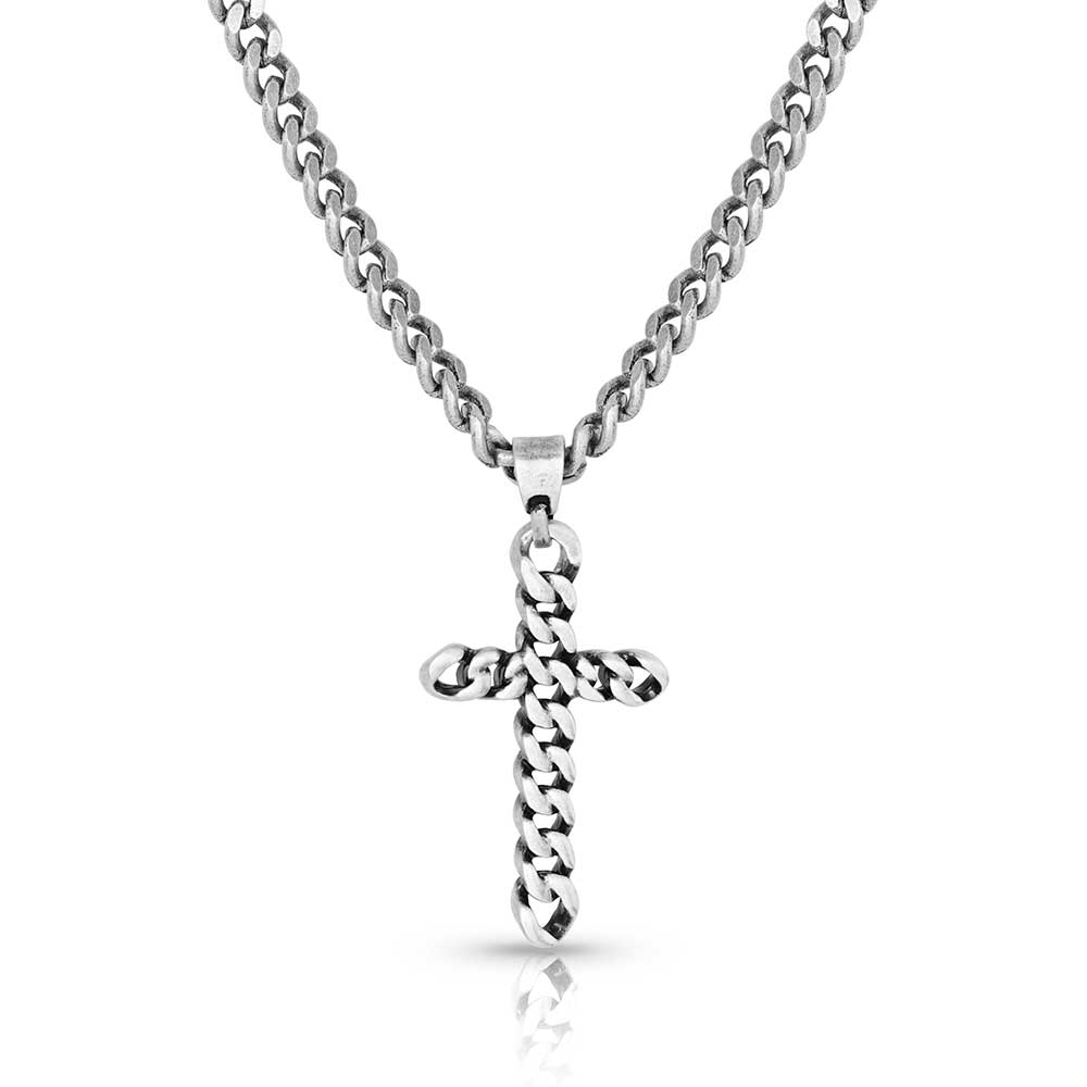 Montana Silversmiths Braided Cross Necklace