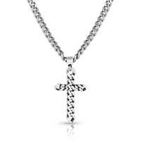 Montana Silversmiths Braided Cross Necklace