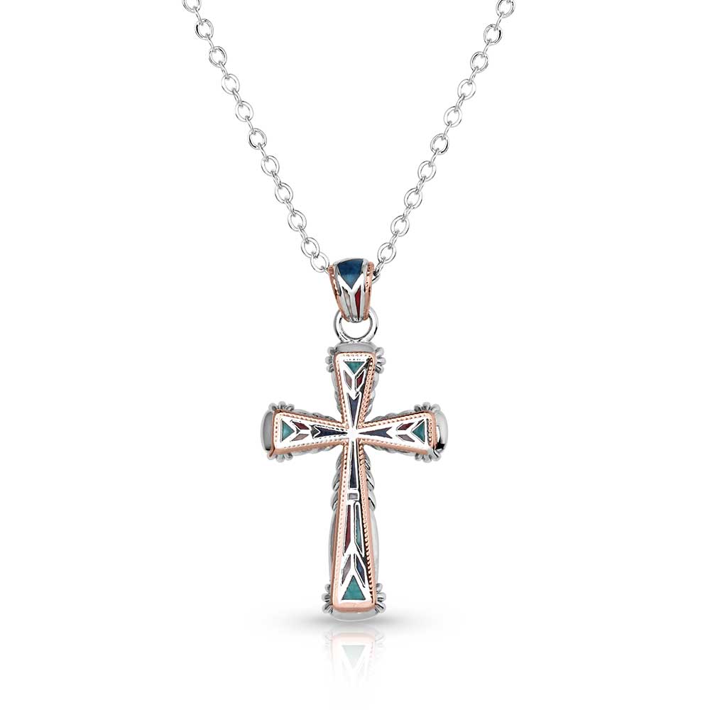 Montana Silversmiths Western Mosaic Cross Necklace