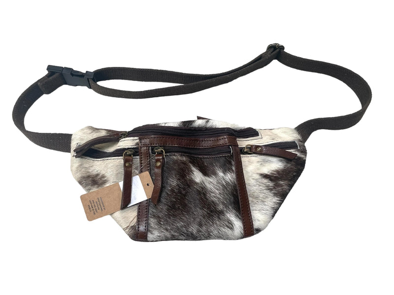 Vintage Cowhide Fanny Pack Sling in Brown