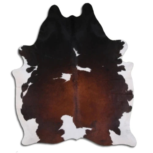 Large Tricolor Cowhide Rug