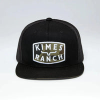 Kimes Ranch Roy Trucker Cap in Solid Black