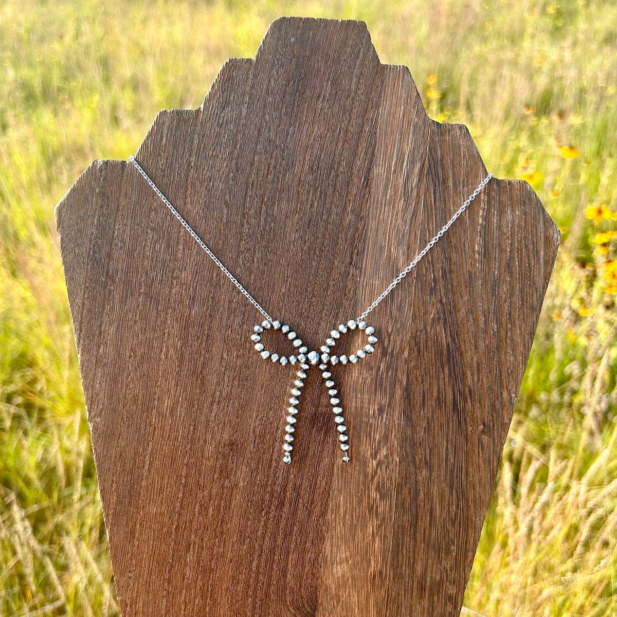 Thunder & Stone Sterling Silver Bow Necklace