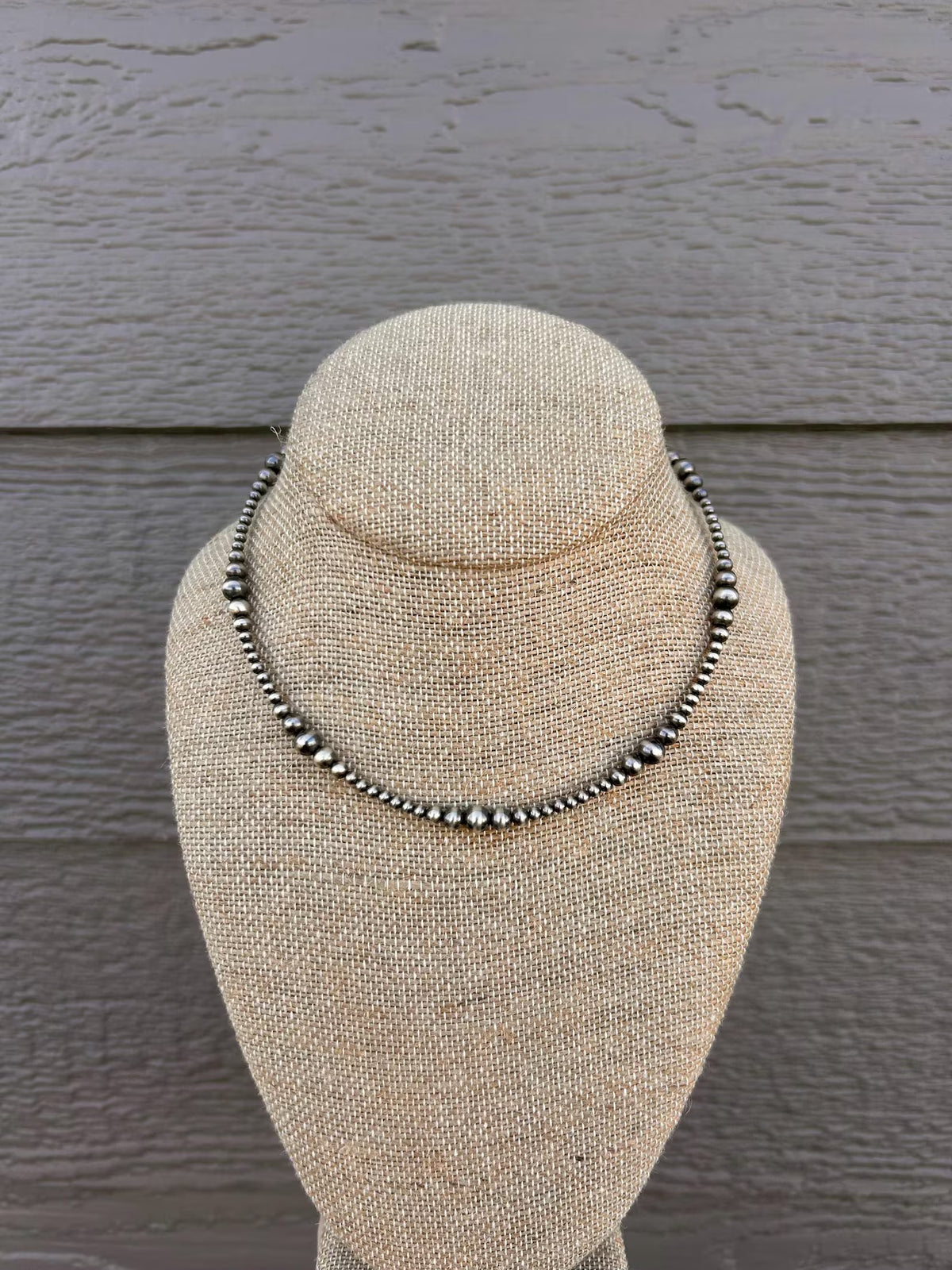 Thunder & Stone 14" Multi Graduated Navajo Style Pearl Choker Necklace