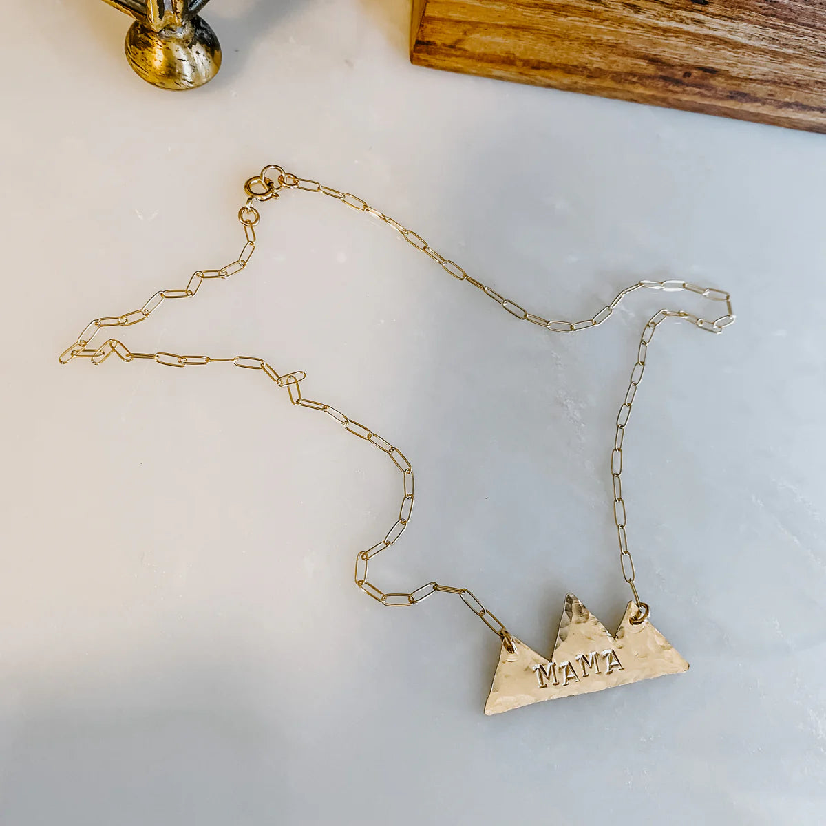 Derive 14k Gold Filled Mountain Mama Pendant Necklace