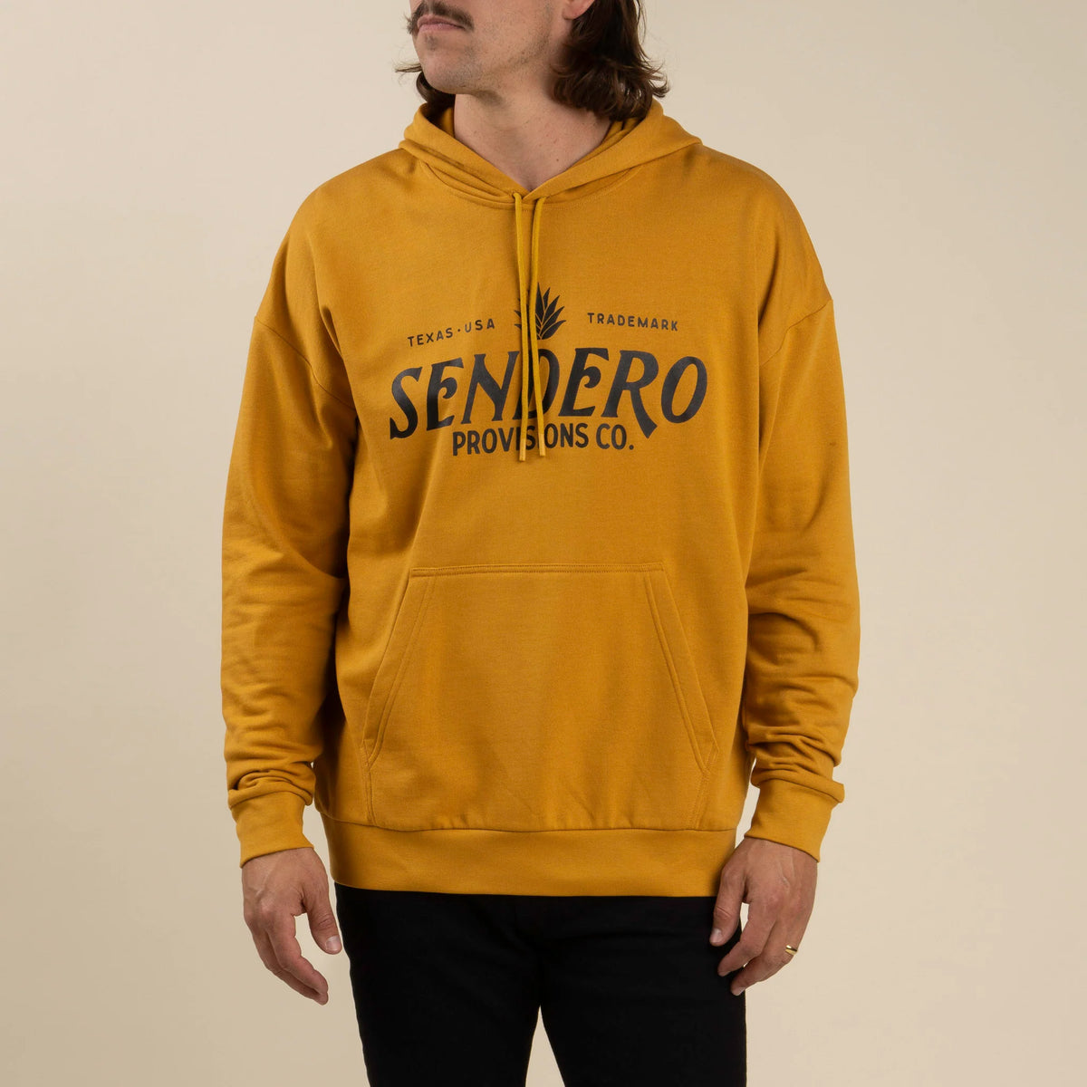 Sendero Provisions Co. Men's Logo Hoodie in Goldenrod