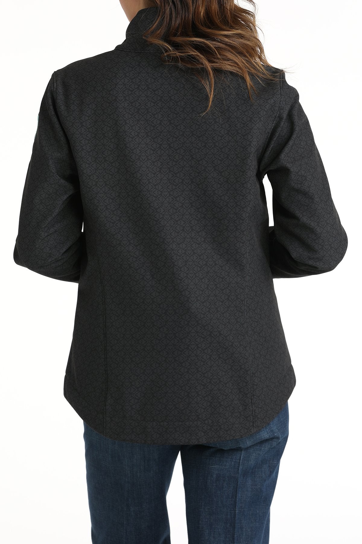 Cinch Women's Concealed Carry Bonded Jacket in Black Aztec