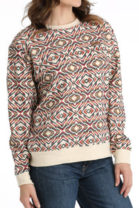 Cinch Women's Southwest Pullover Sweatshirt in Multi