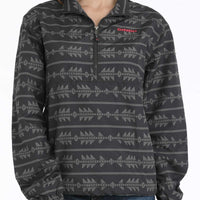Cinch Women's Southwestern 1/2 Zip Pullover Windbreaker in Grey