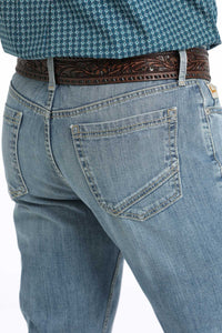 Cinch Men's Ian Slim Fit Bootcut Jean in Light Stonewash