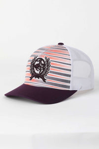 Cinch Women's 3D Embroidered Logo Trucker Cap in Purple