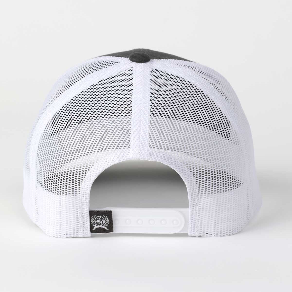 Cinch Women's 3D Embroidered Logo Trucker Cap in Grey & White