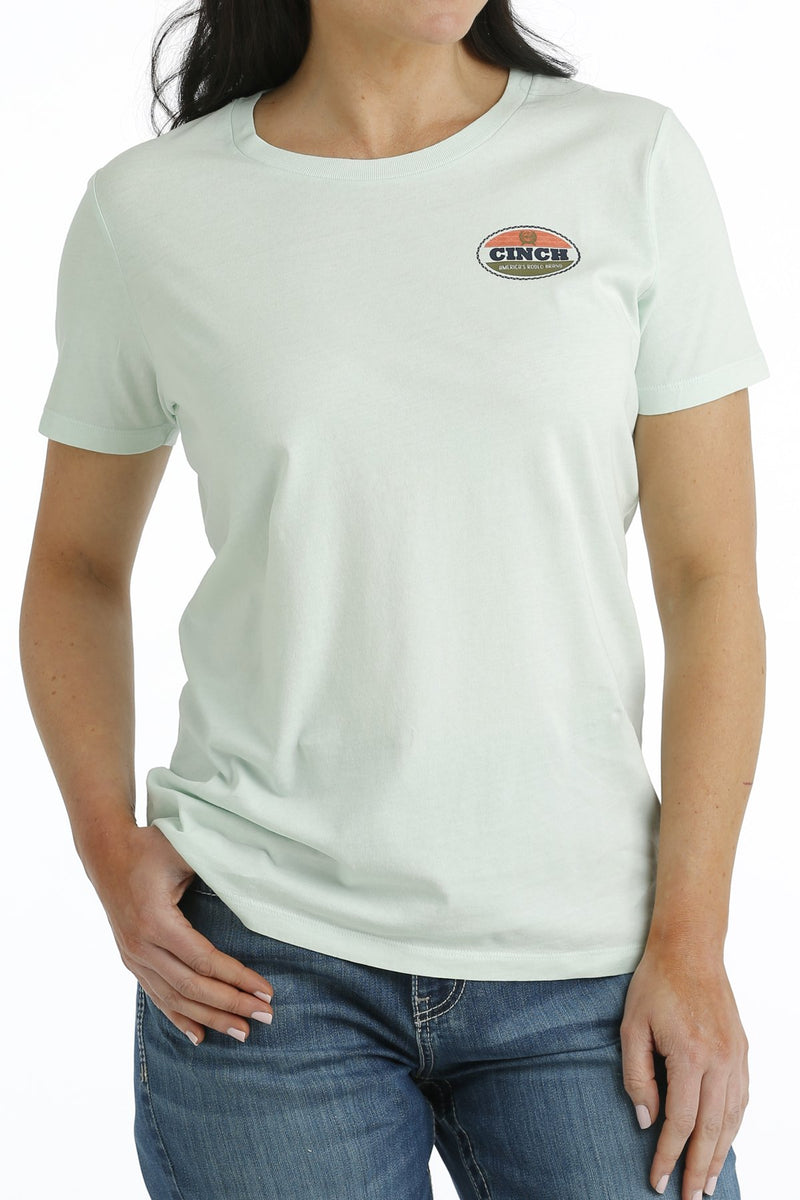 Cinch Women's American Rodeo Brand T-Shirt in Light Blue