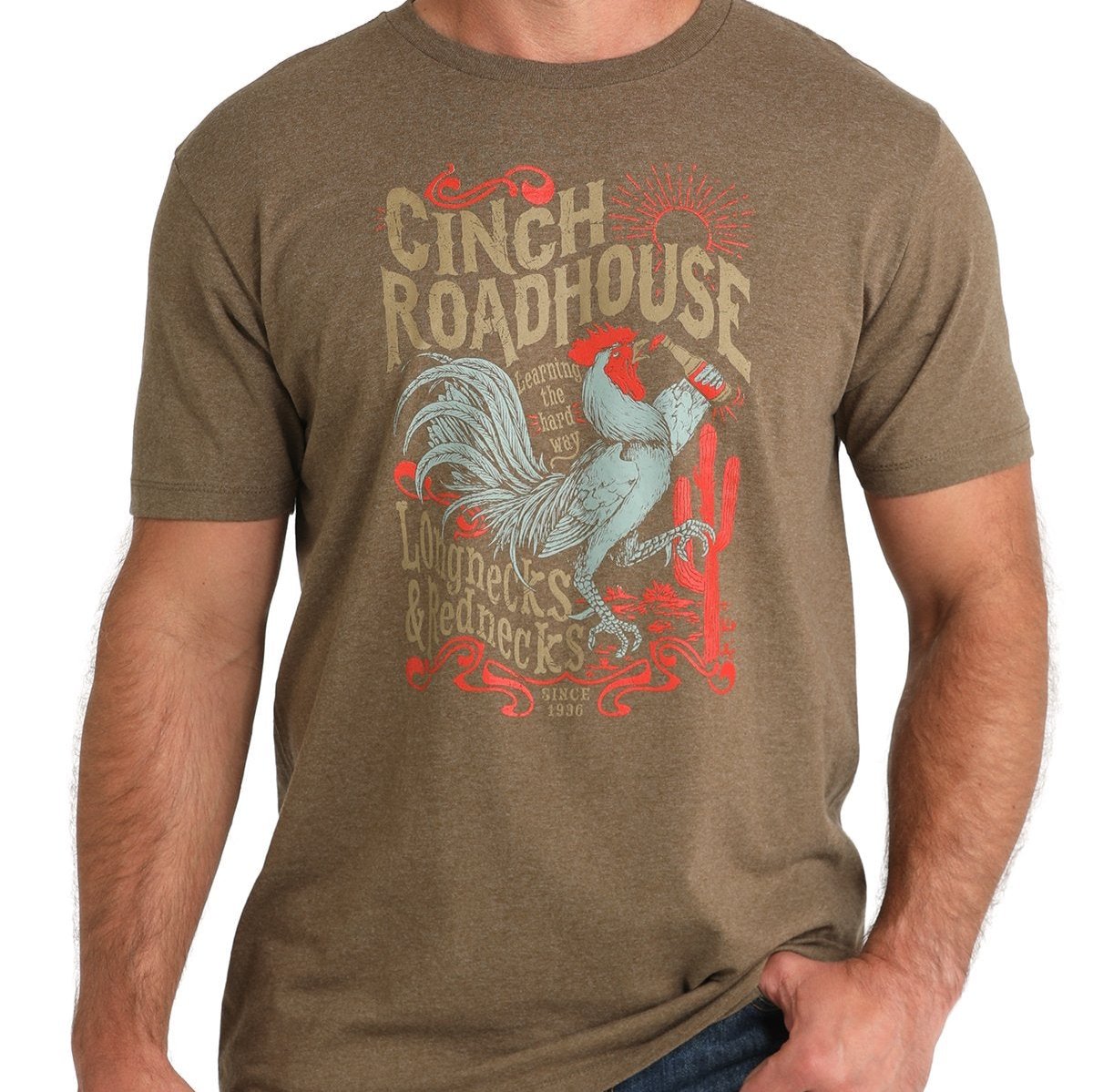 Cinch Men's "Roadhouse" Graphic T-Shirt in Brown