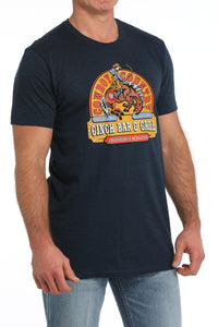 Cinch Men's Bar And Grill Graphic T-Shirt in Navy Blue